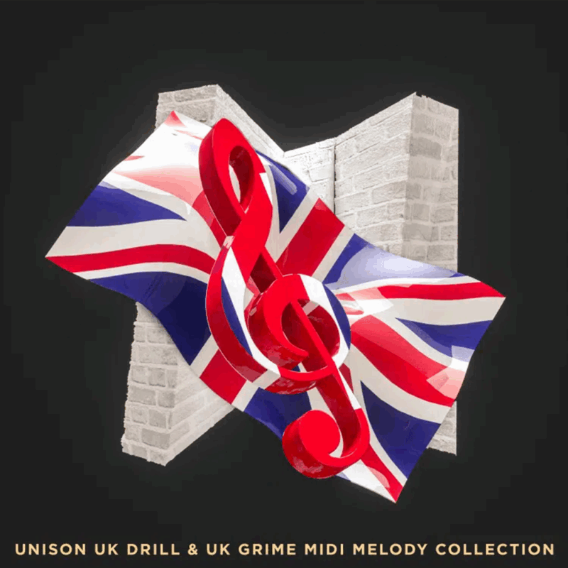 UK Drill & UK Grime Midi Melody Collection